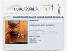 Tablet Screenshot of abogadostodofamilia.cl